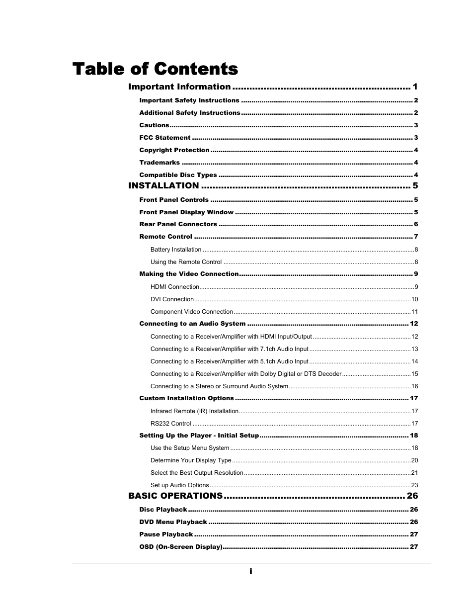 OPPO Digital OPPO DV-983H User Manual | Page 3 / 70