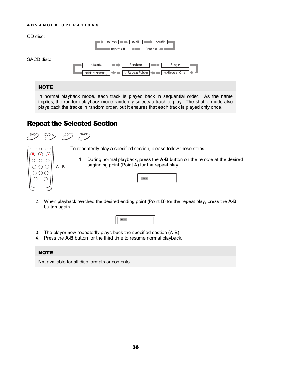 Repeat the selected section | OPPO Digital OPPO DV-983H User Manual | Page 42 / 70