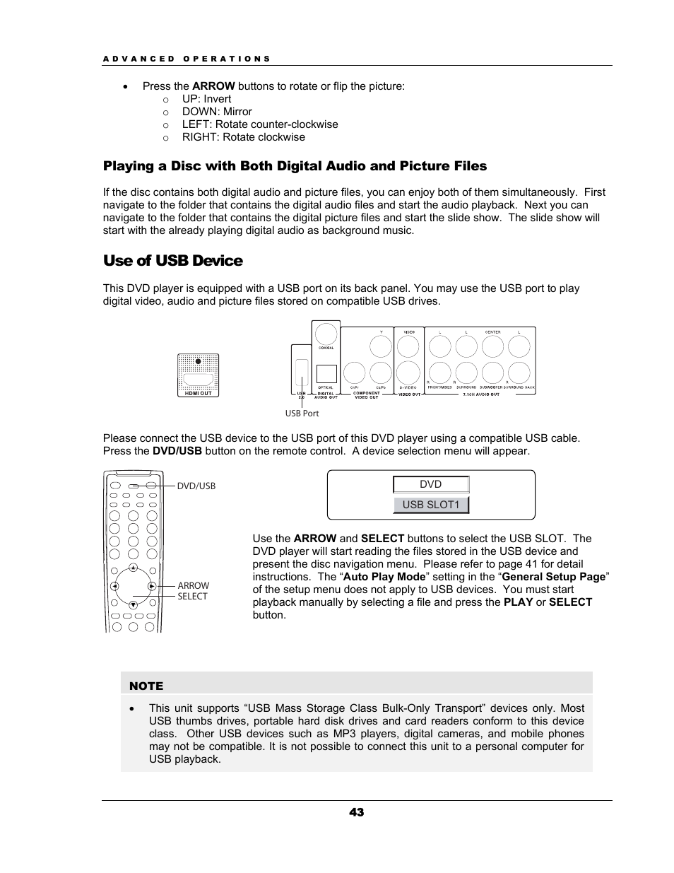 Use of usb device | OPPO Digital OPPO DV-983H User Manual | Page 49 / 70