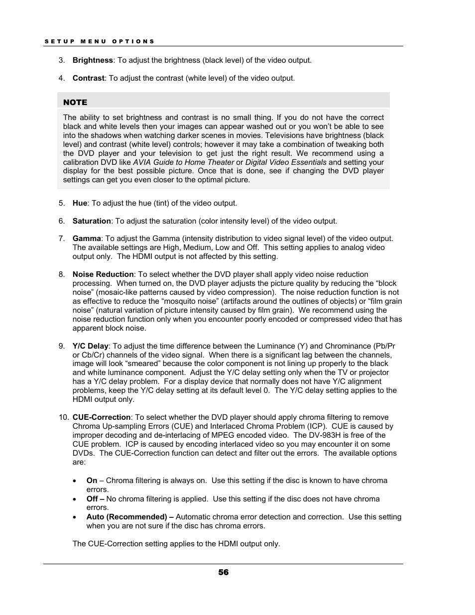 OPPO Digital OPPO DV-983H User Manual | Page 62 / 70