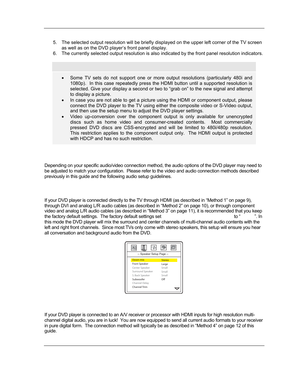 Set up audio options | OPPO Digital OPPO DV-980H User Manual | Page 25 / 61