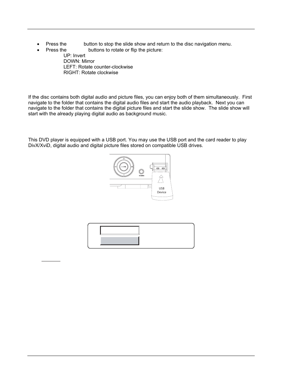 Use of usb device | OPPO Digital OPPO DV-980H User Manual | Page 42 / 61