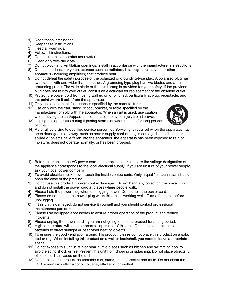 Important safety instructions, Additional safety instructions | OPPO Digital OPPO DV-980H User Manual | Page 6 / 61