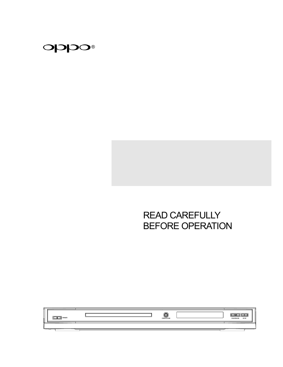 OPPO Digital OPDV971H User Manual | 42 pages