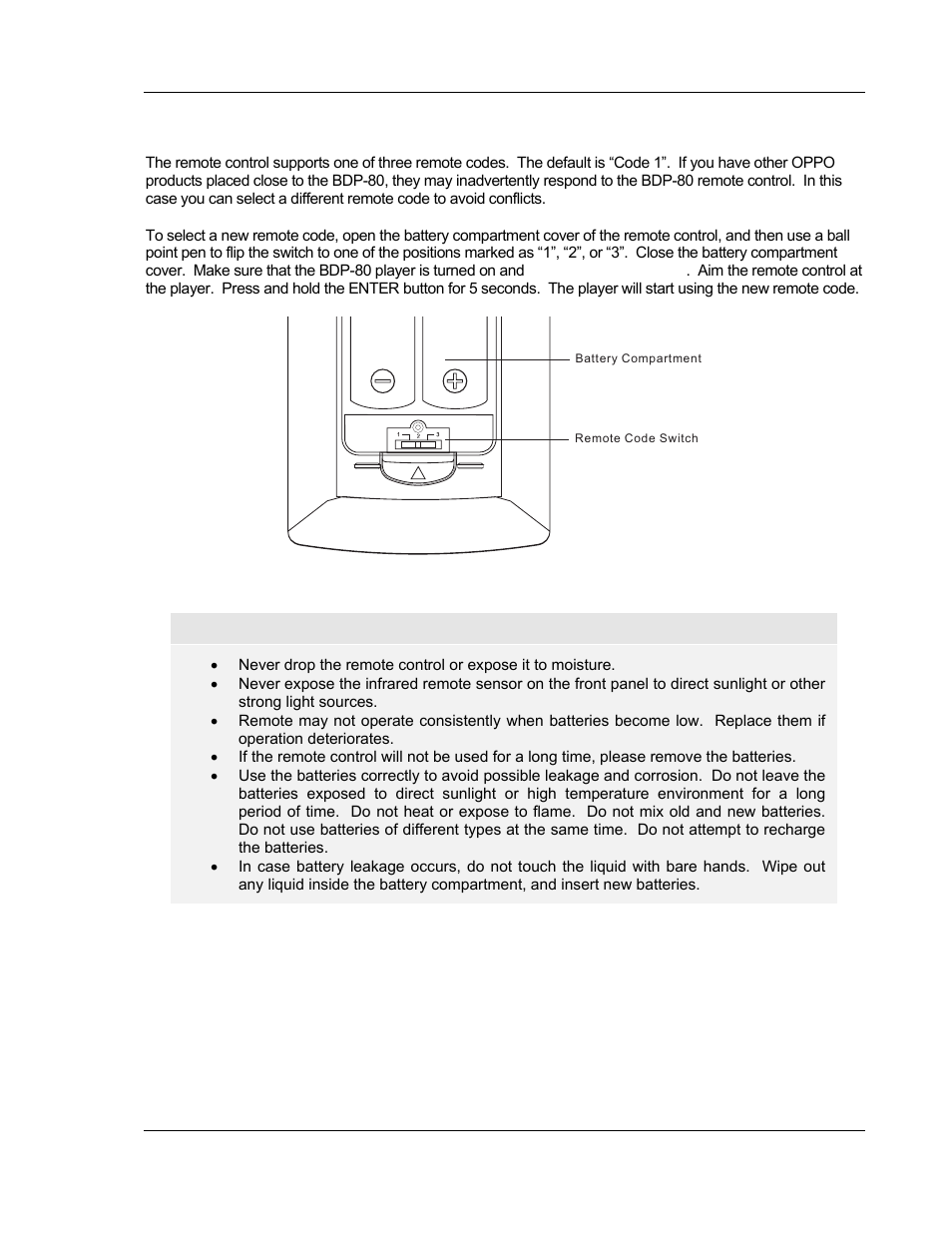 Setting the remote code | OPPO Digital BDP-80 User Manual | Page 15 / 76