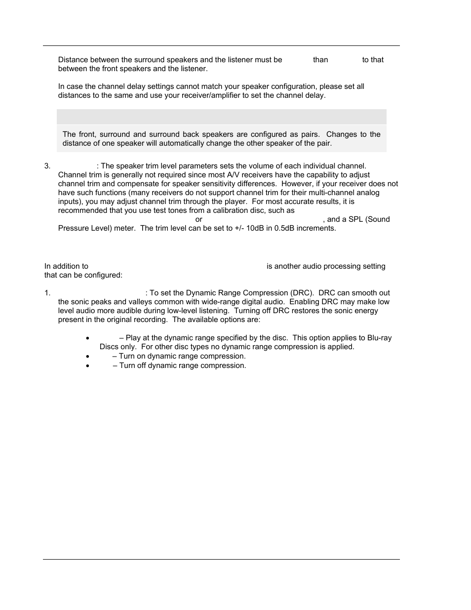 Other audio processing settings | OPPO Digital BDP-80 User Manual | Page 66 / 76