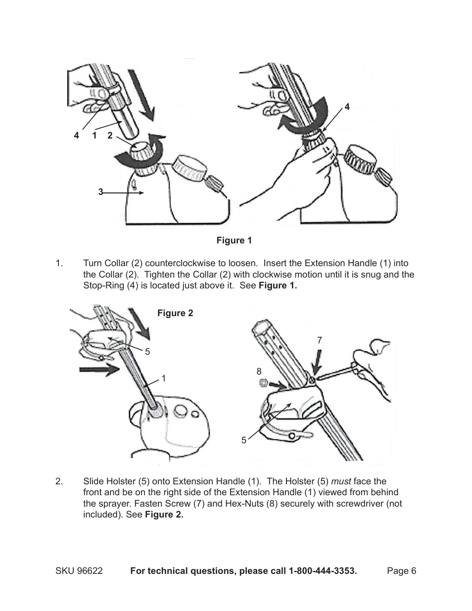 One Stop Gardens CADDY SPRAYER 96622 User Manual | Page 6 / 10