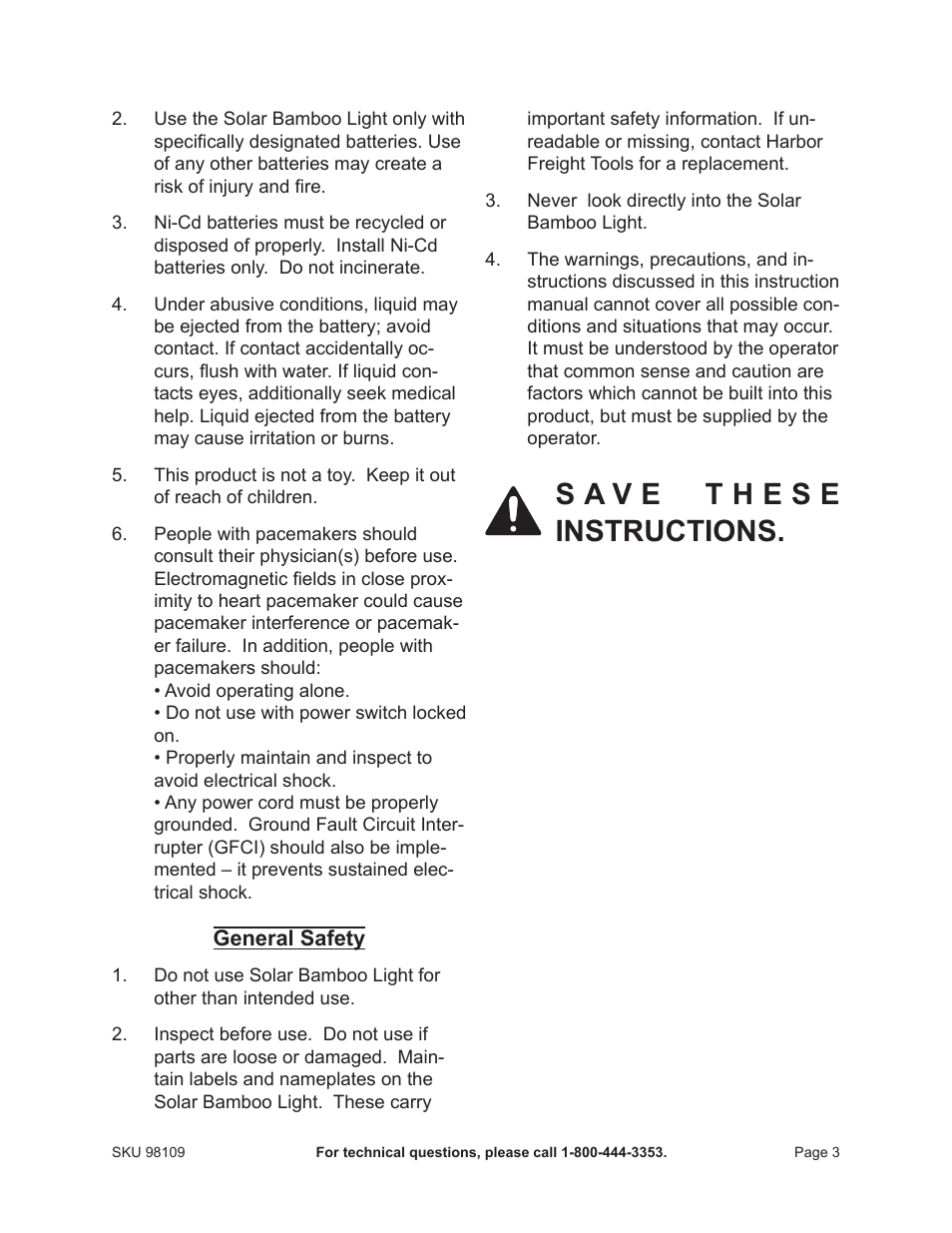 One Stop Gardens 98109 User Manual | Page 3 / 7
