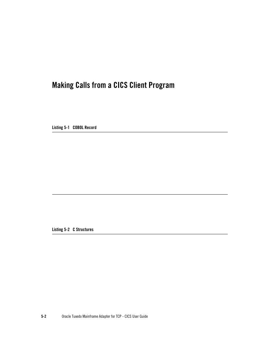 Making calls from a cics client program | Oracle Audio Technologies Oracle Tuxedo User Manual | Page 90 / 112