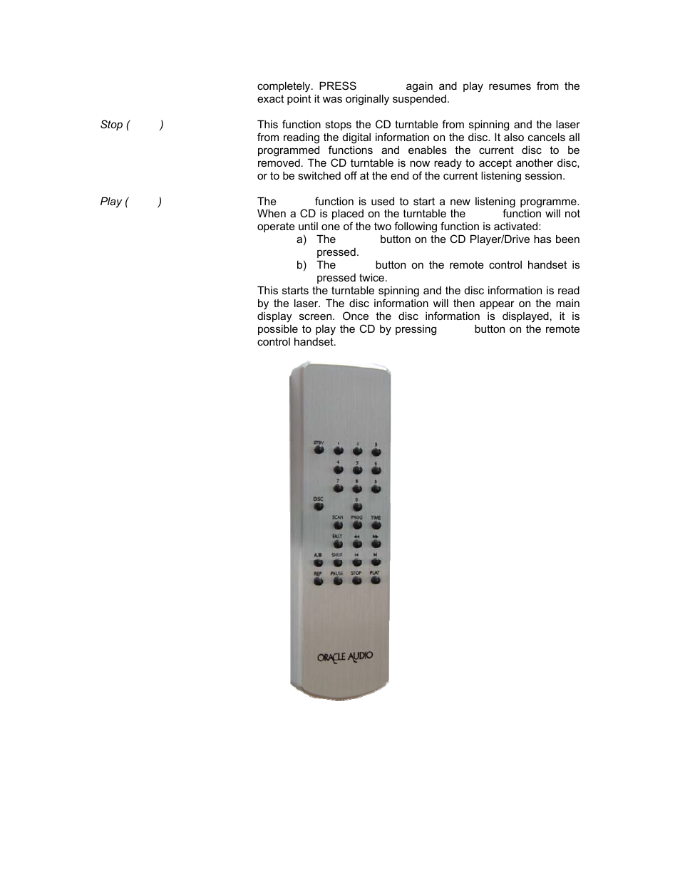 Oracle Audio Technologies CD 2000 User Manual | Page 17 / 21