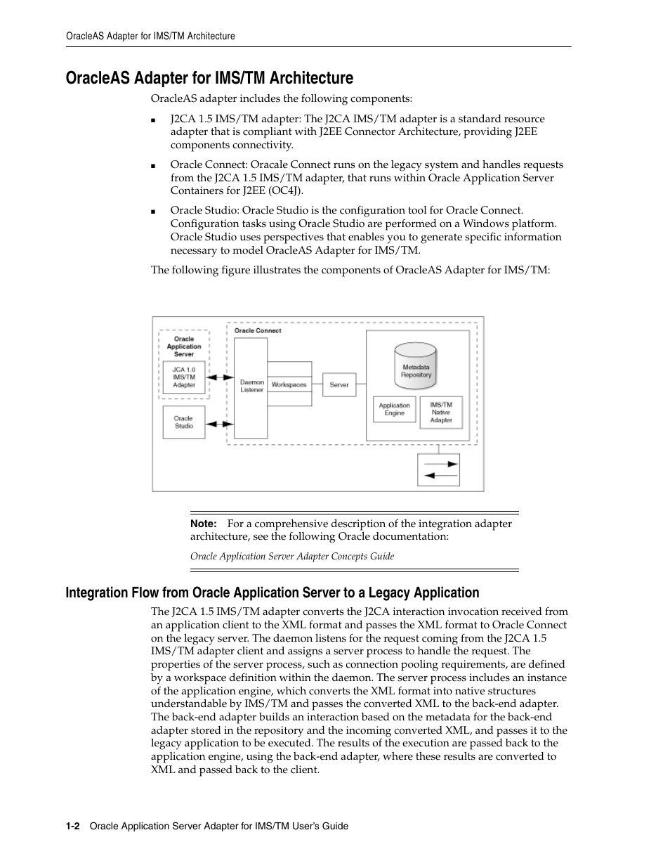 Oracleas adapter for ims/tm architecture | Oracle Audio Technologies B31003-01 User Manual | Page 10 / 112
