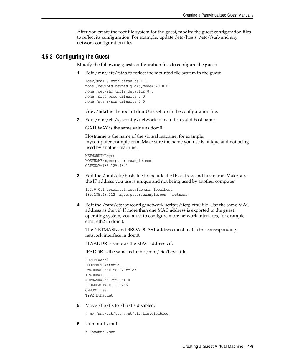 3 configuring the guest | Oracle Audio Technologies E10898-02 User Manual | Page 33 / 112