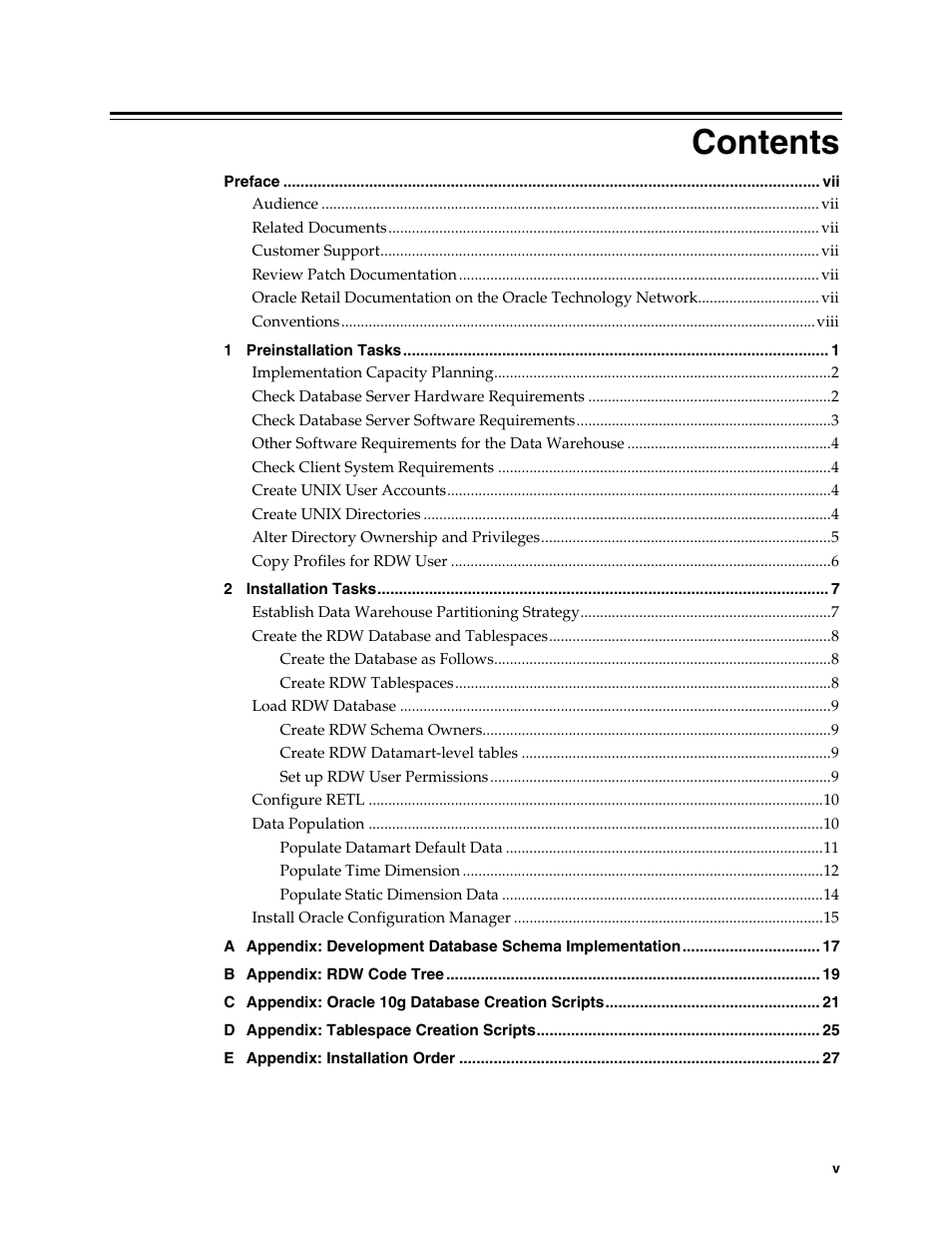 Oracle Audio Technologies Retail Data Warehouse 13 User Manual | Page 5 / 35