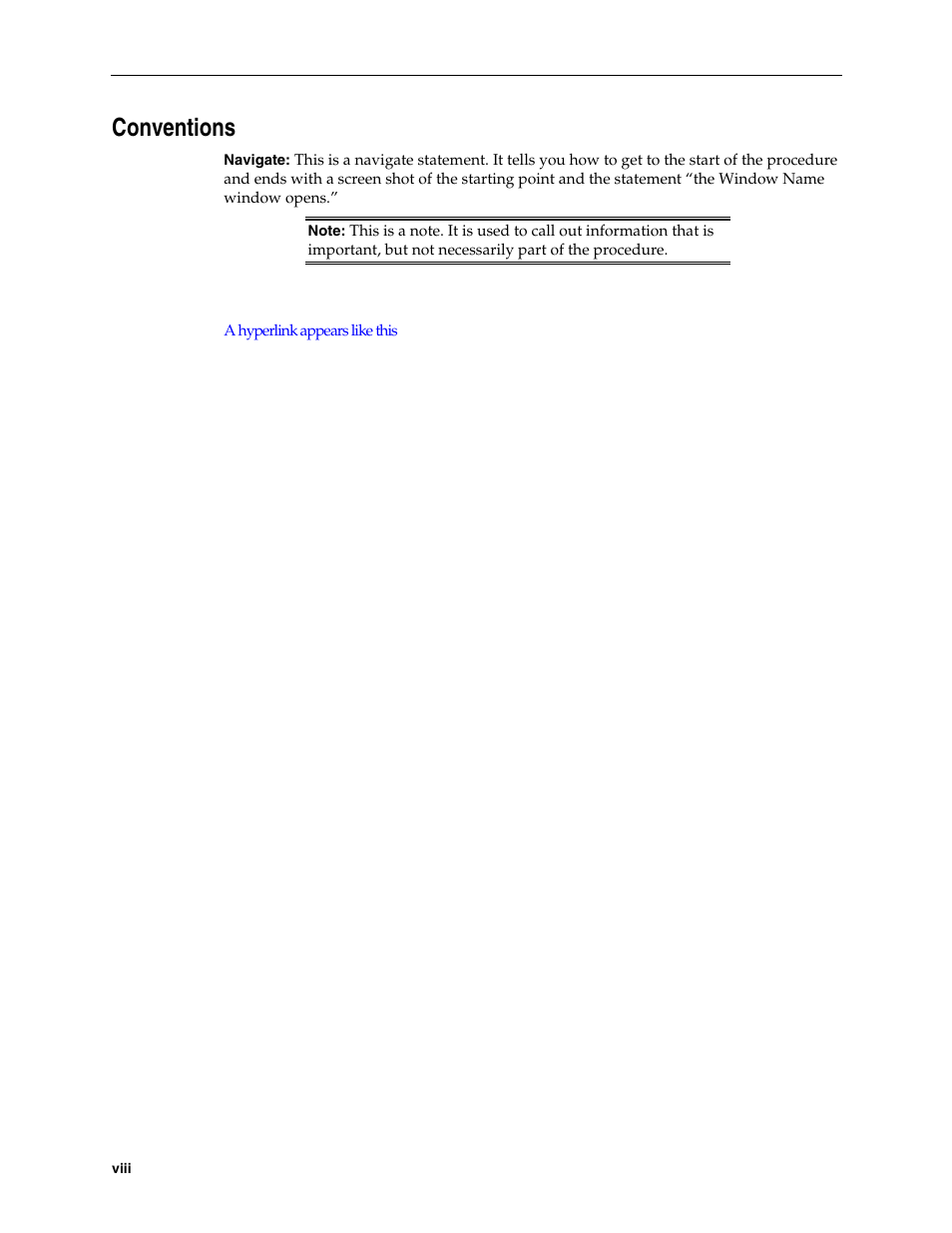 Conventions, Viii | Oracle Audio Technologies Retail Data Warehouse 13 User Manual | Page 8 / 35