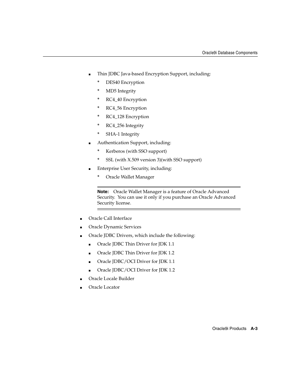 Oracle Audio Technologies ORACLE9I B10508-01 User Manual | Page 109 / 186