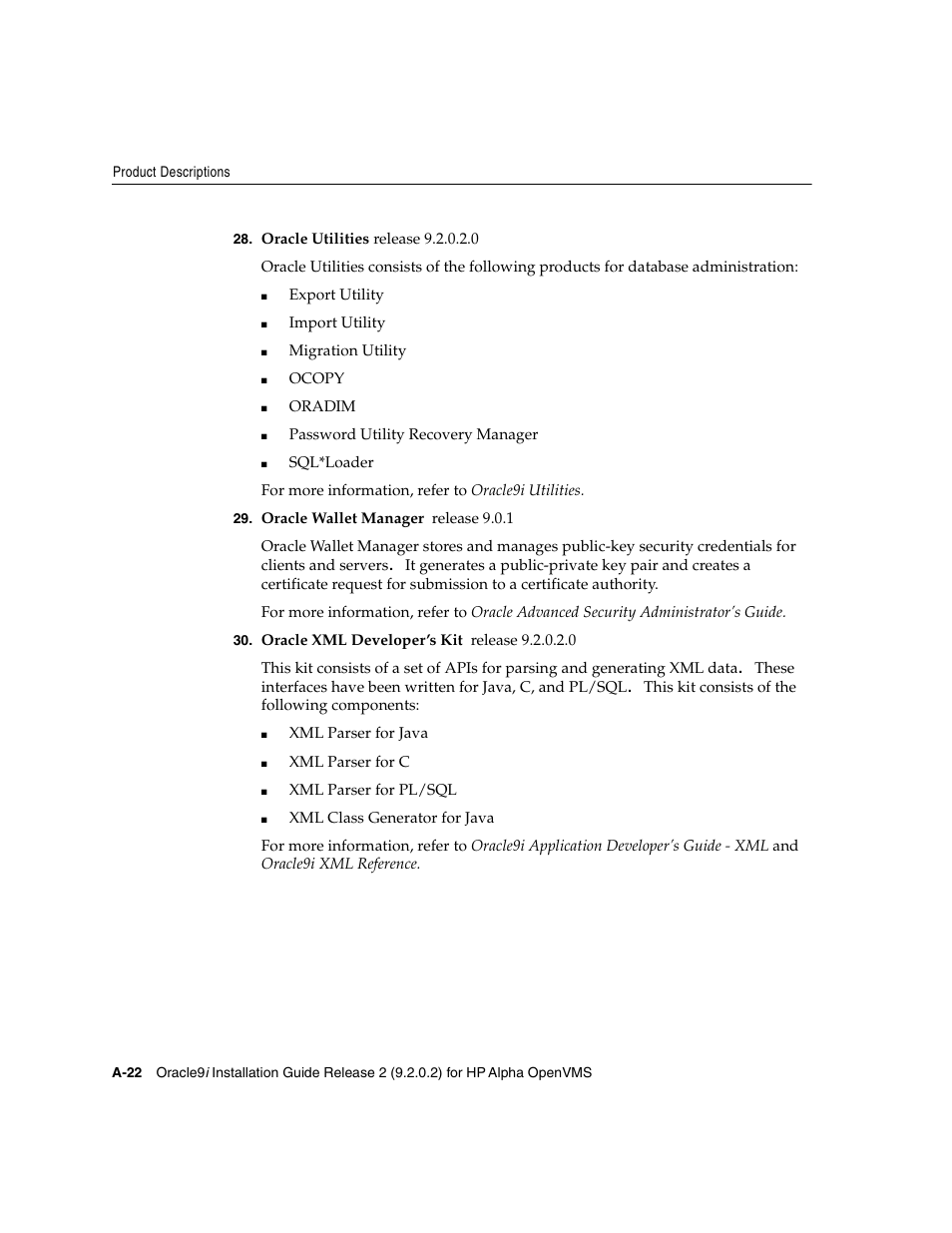 Oracle Audio Technologies ORACLE9I B10508-01 User Manual | Page 128 / 186