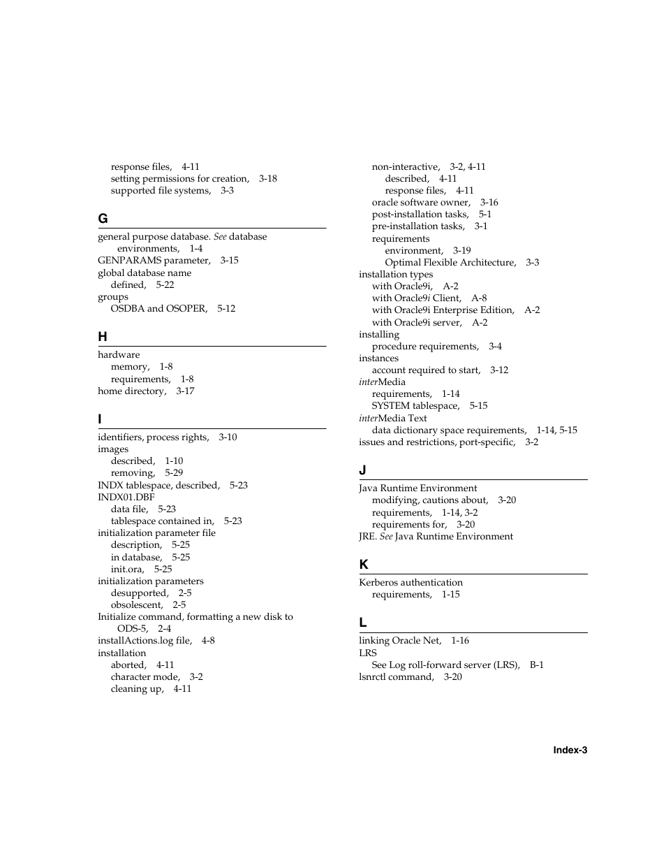 Oracle Audio Technologies ORACLE9I B10508-01 User Manual | Page 179 / 186