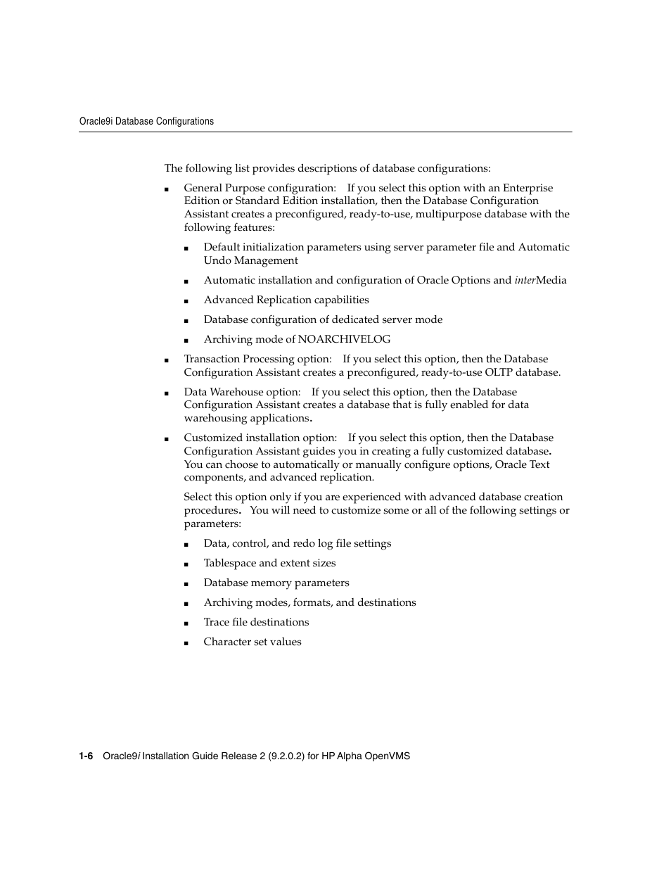 Oracle Audio Technologies ORACLE9I B10508-01 User Manual | Page 22 / 186