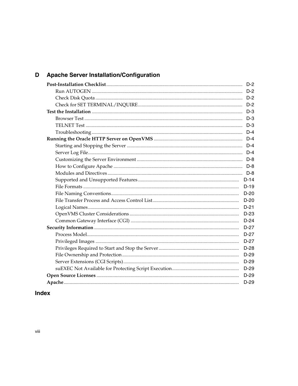 Oracle Audio Technologies ORACLE9I B10508-01 User Manual | Page 8 / 186