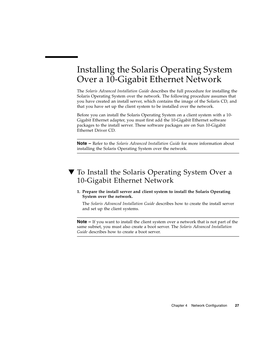 Network | Oracle Audio Technologies Sun Oracle SunDual 10GbE XFP User Manual | Page 37 / 86