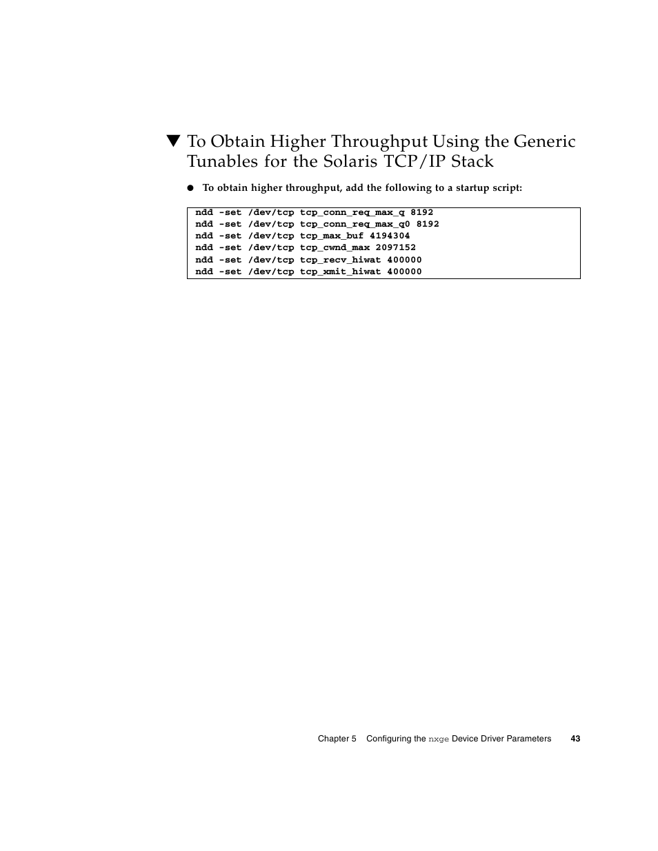 Tcp/ip stack | Oracle Audio Technologies Sun Oracle SunDual 10GbE XFP User Manual | Page 53 / 86