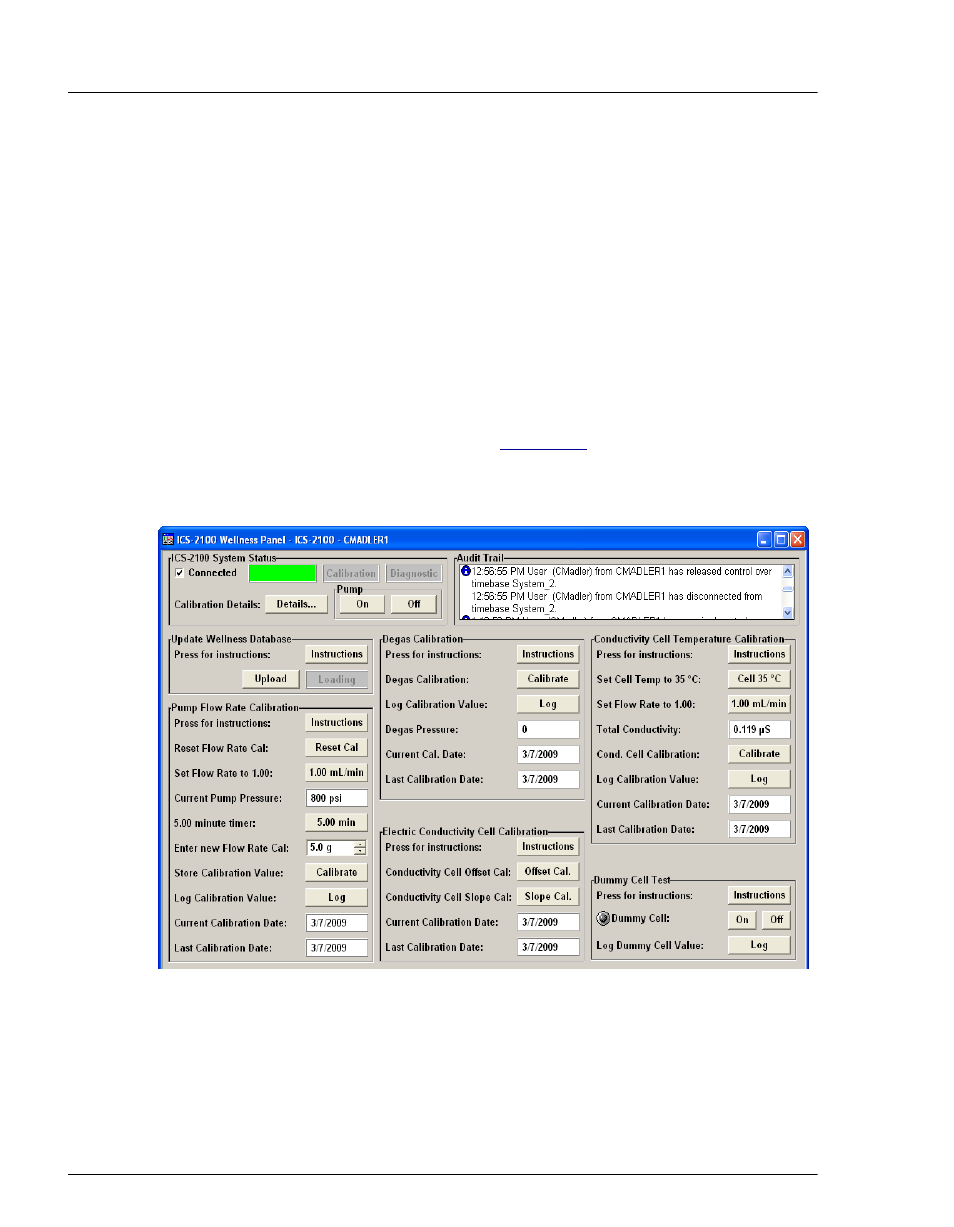 1 chromeleon wellness panel overview, Chromeleon wellness panel overview, Section 5.1.1 | Oritron Dionex Ion Chromatography System ICS-2100 User Manual | Page 112 / 288