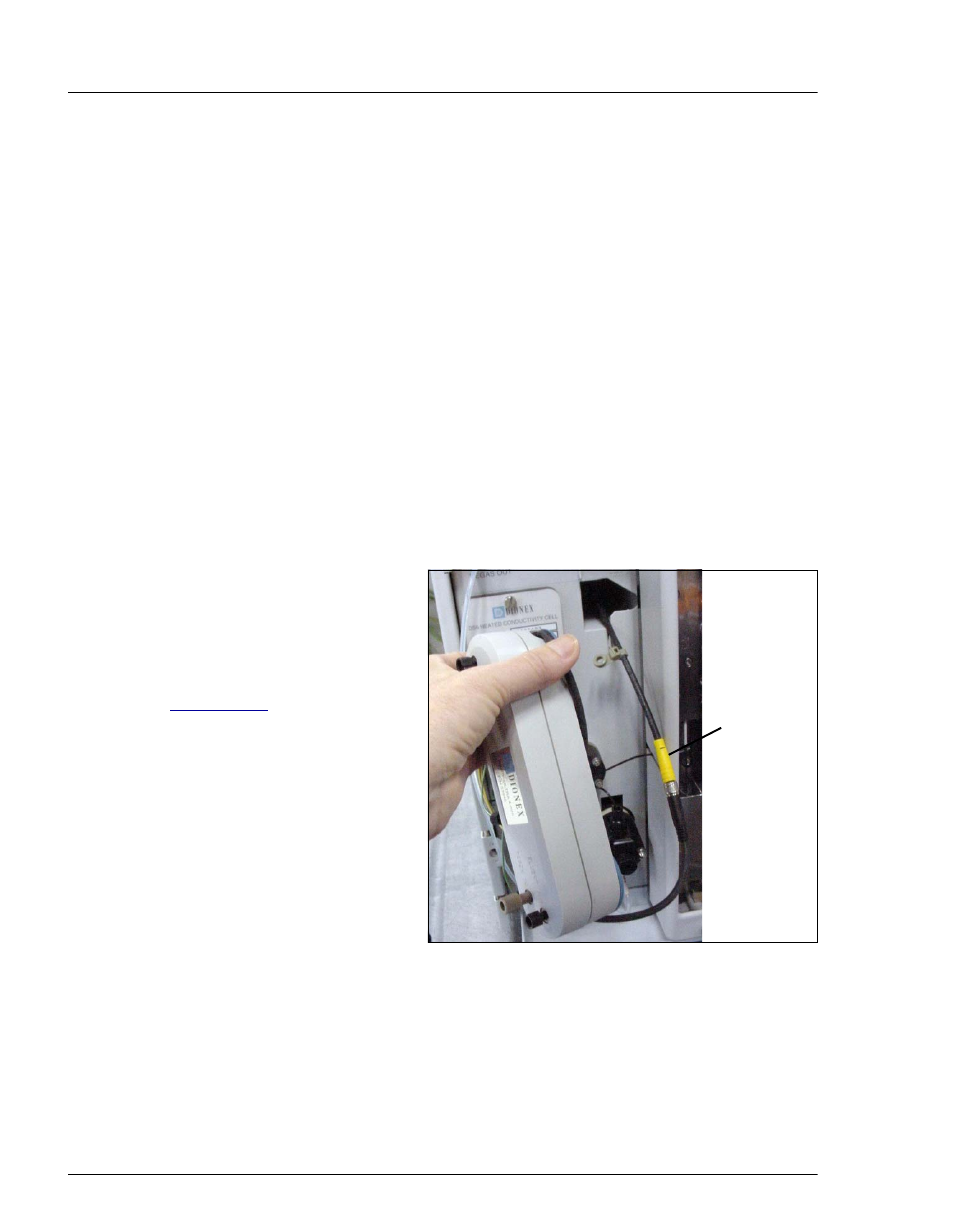 11 replacing the suppressor, Ssor (see, Section 5.11 | Tion (see | Oritron Dionex Ion Chromatography System ICS-2100 User Manual | Page 142 / 288