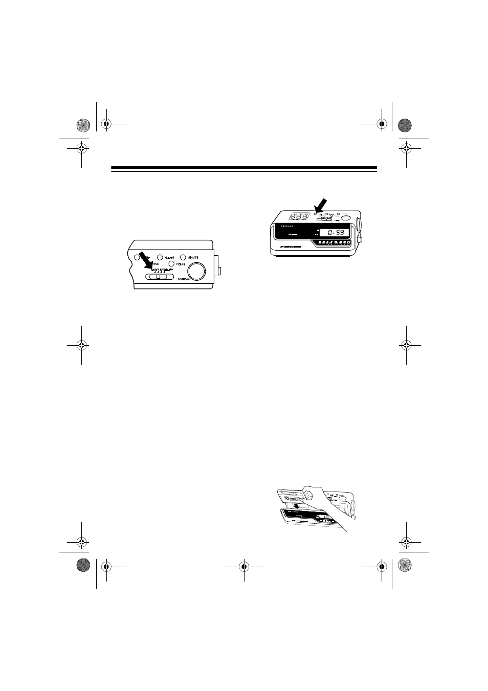 Radio operation, Cassette operation | Optimus CR-329 User Manual | Page 5 / 8