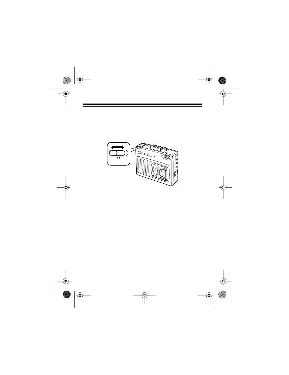 Manual recording | Optimus CTR-115 User Manual | Page 20 / 28