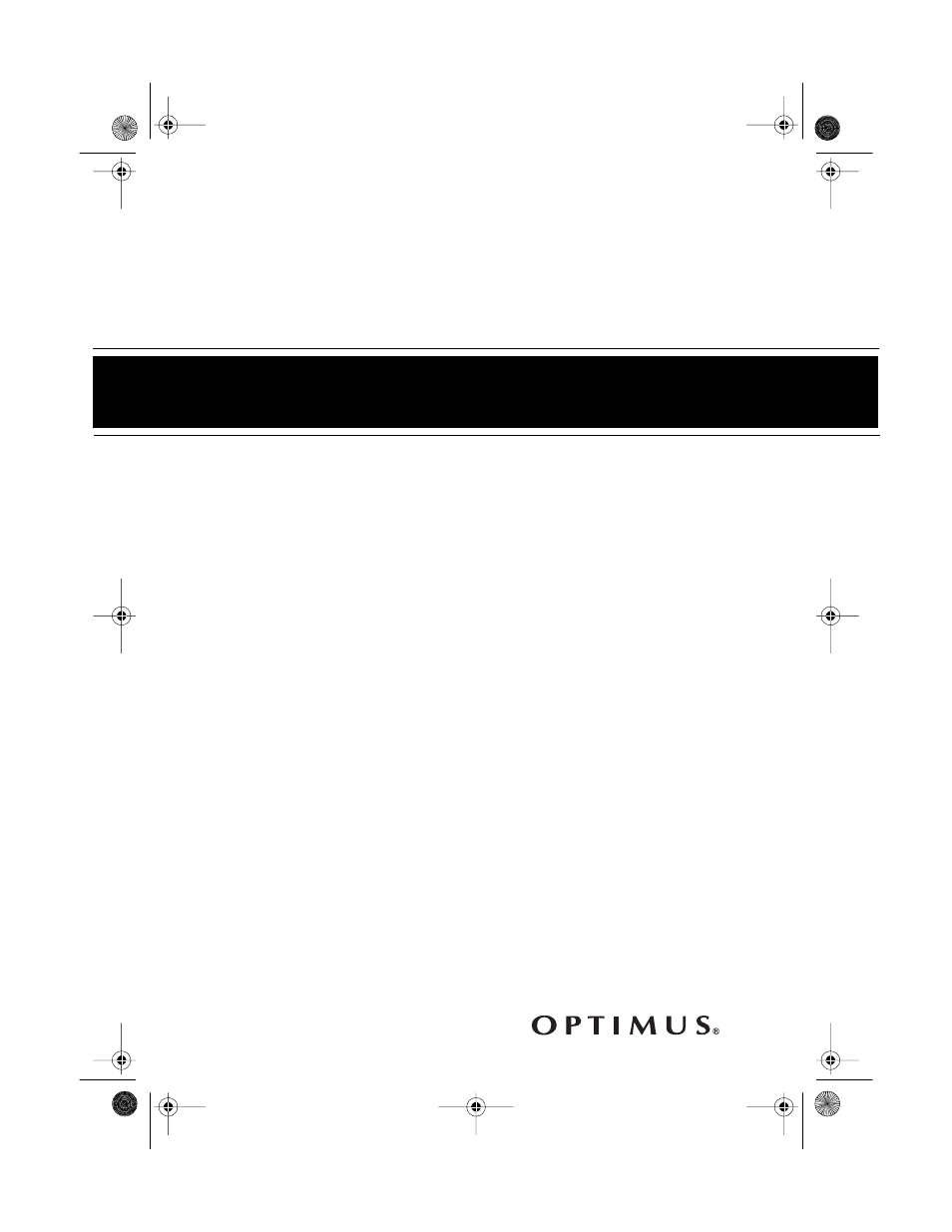 Optimus CR-320 User Manual | 8 pages