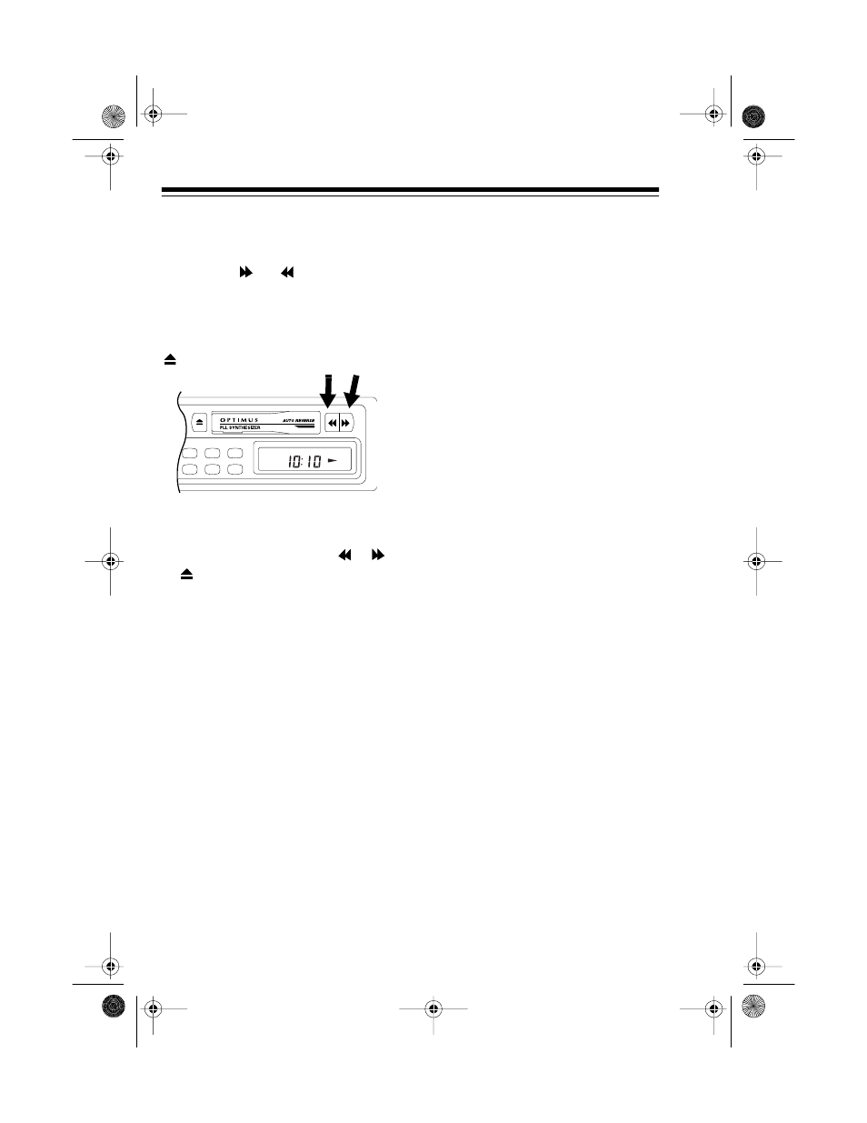 Fast-forward and rewind | Optimus 12-2114 User Manual | Page 20 / 25