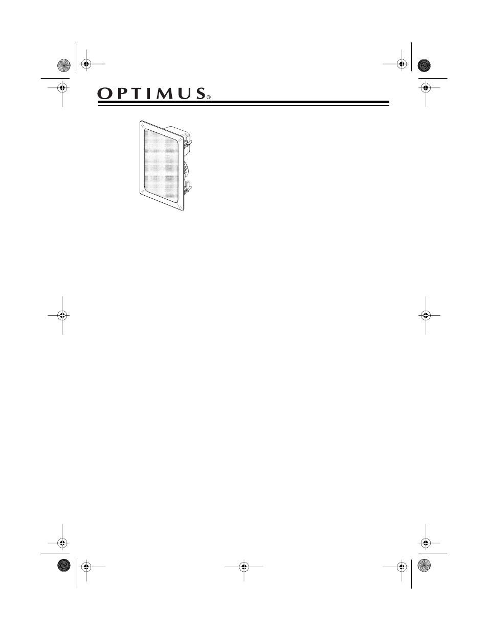 Optimus 40-1425 User Manual | 4 pages