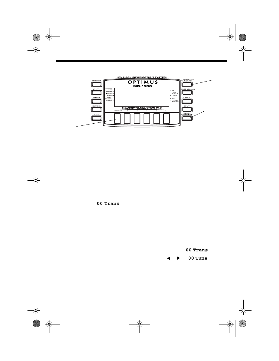 Special features, Changing keys, Tuning the keyboard | Optimus MD-1600 User Manual | Page 29 / 60