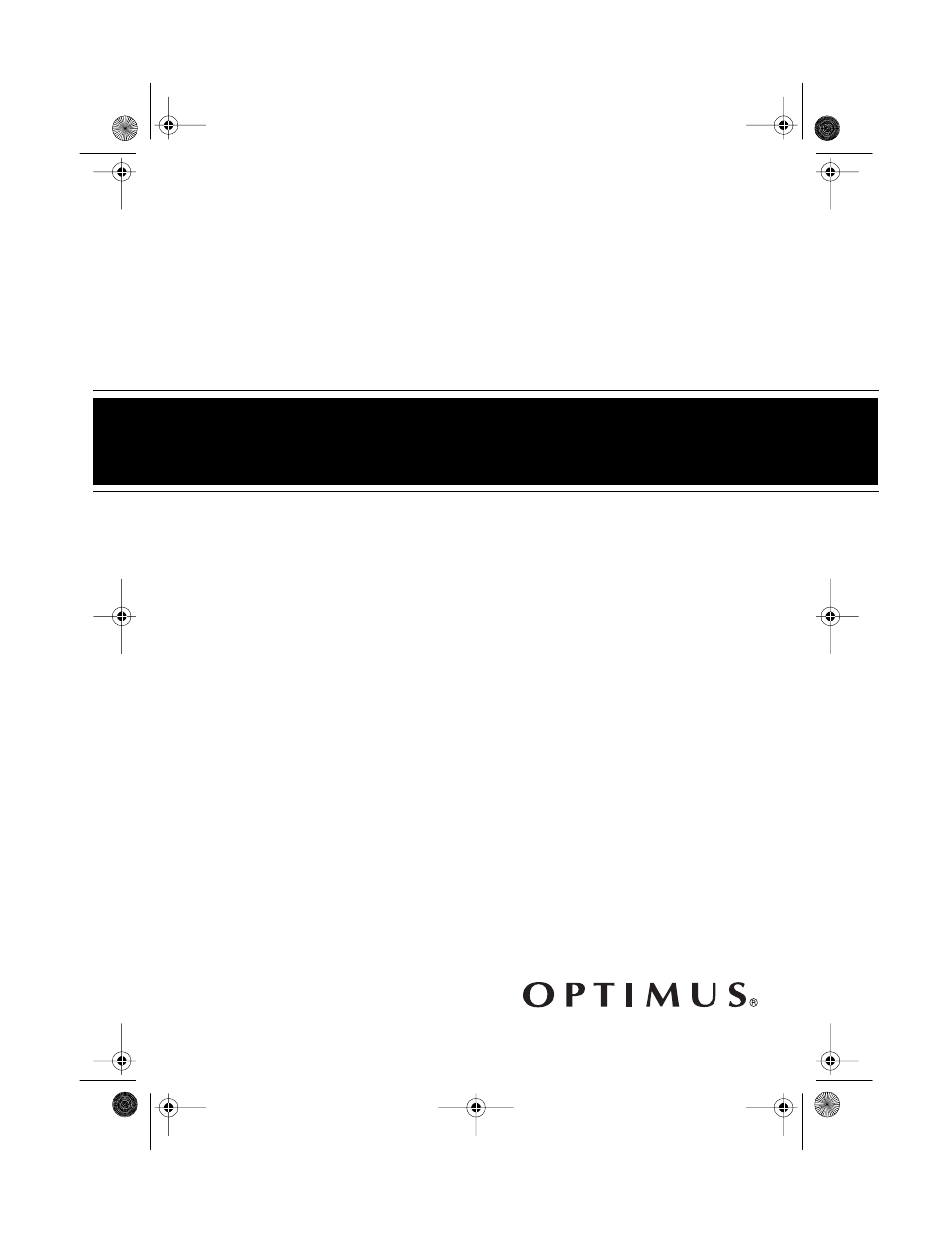 Optimus AMX-10 User Manual | 8 pages