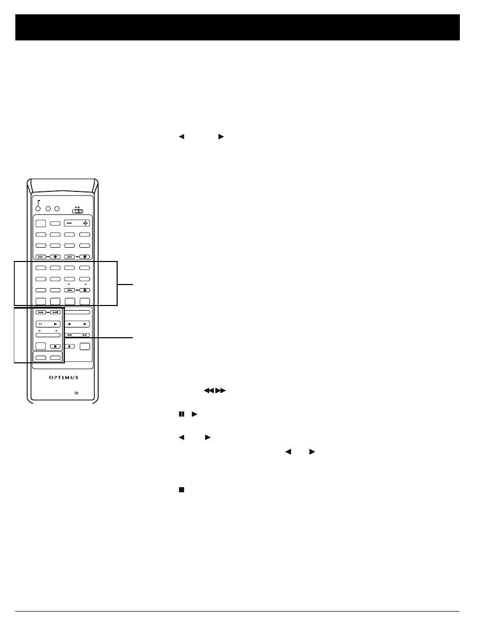 Using the remote control, Tuner/tv operation, Cd player operation | For these functions, set, Before operation: • press, And audio jacks for these functions to work | Optimus STAV-3690 User Manual | Page 24 / 36