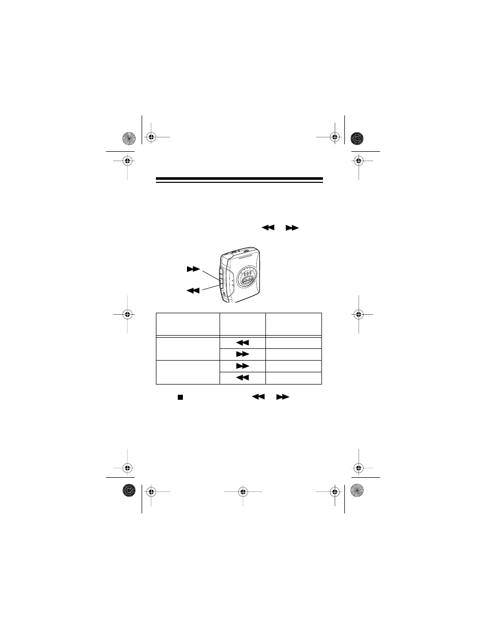 Using fast-forward and rewind | Optimus SCP-96 User Manual | Page 20 / 28