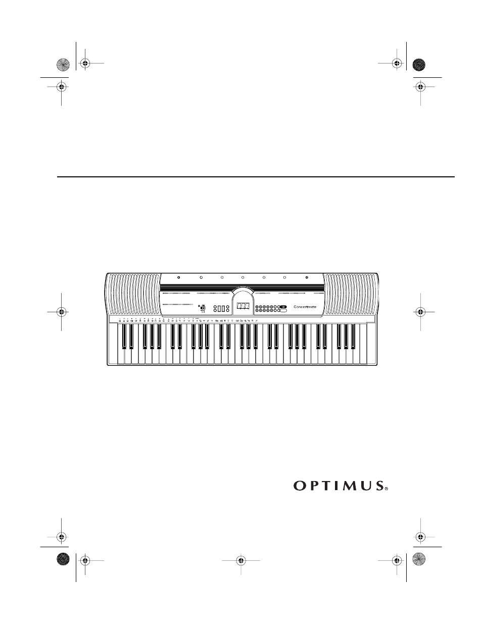 Optimus CONCERTMATE 970 User Manual | 32 pages