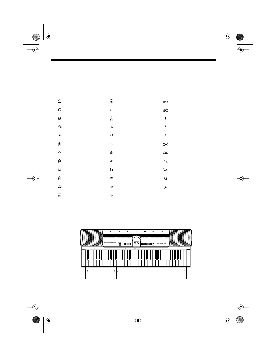 Percussion sounds | Optimus CONCERTMATE 970 User Manual | Page 14 / 32