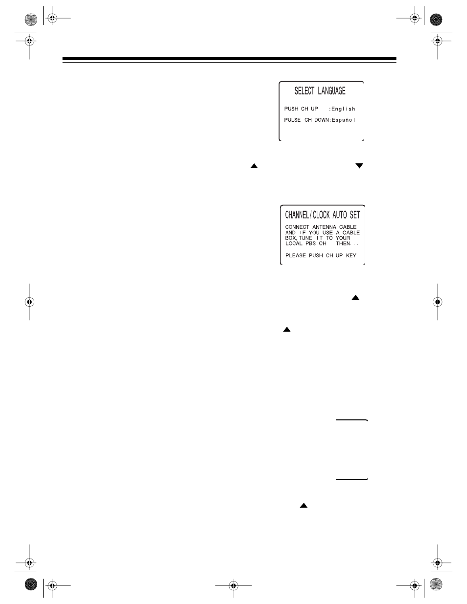 Setting the on-screen language/channels/ clock | Optimus 16-421 User Manual | Page 12 / 40