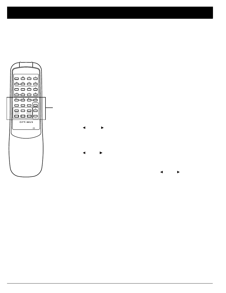 Using the remote control | Optimus STA-3500 User Manual | Page 18 / 28