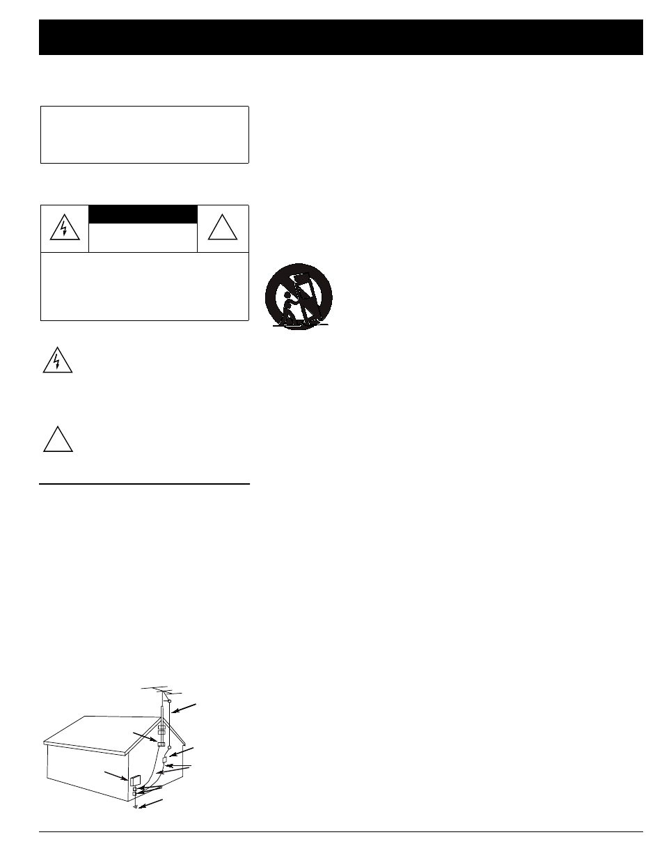 Important safety instructions, Caution | Optimus STA-3500 User Manual | Page 3 / 28