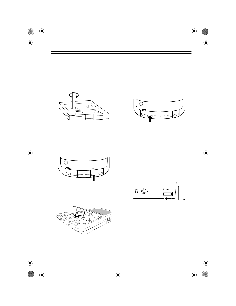 Operation, Loading a cassette tape, Playing a cassette tape | Optimus CTR-108 User Manual | Page 7 / 16