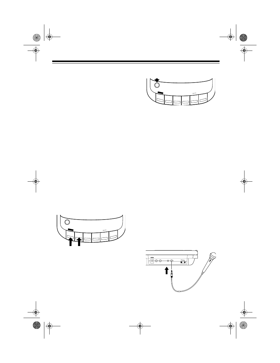 Recording, Using the built-in microphone, Using an external microphone | Has no effect on recording, Press, Again to resume recording. 4. speak into, Jack | Optimus CTR-108 User Manual | Page 8 / 16