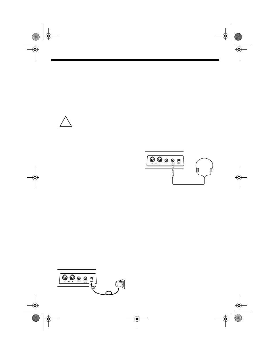 Connecting headphones | Optimus MD-1150 User Manual | Page 8 / 40