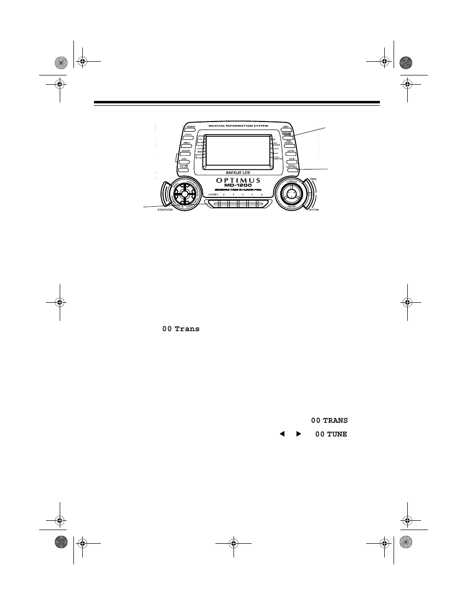 Special features, Changing keys, Tuning the keyboard | Optimus MD-1200 User Manual | Page 29 / 60