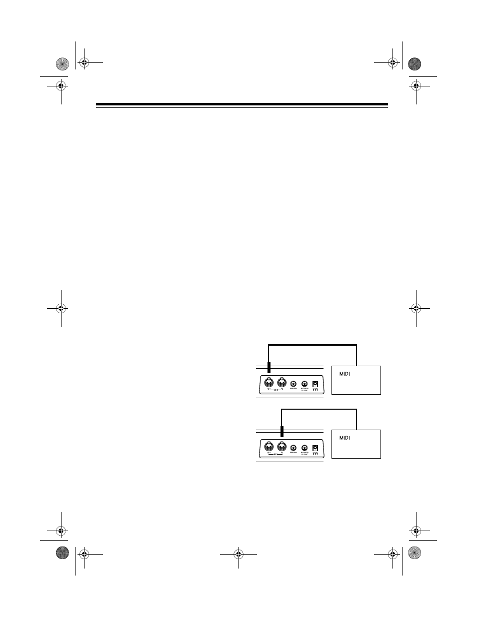Using midi, About midi, Making the midi connections | Optimus MD-1200 User Manual | Page 41 / 60