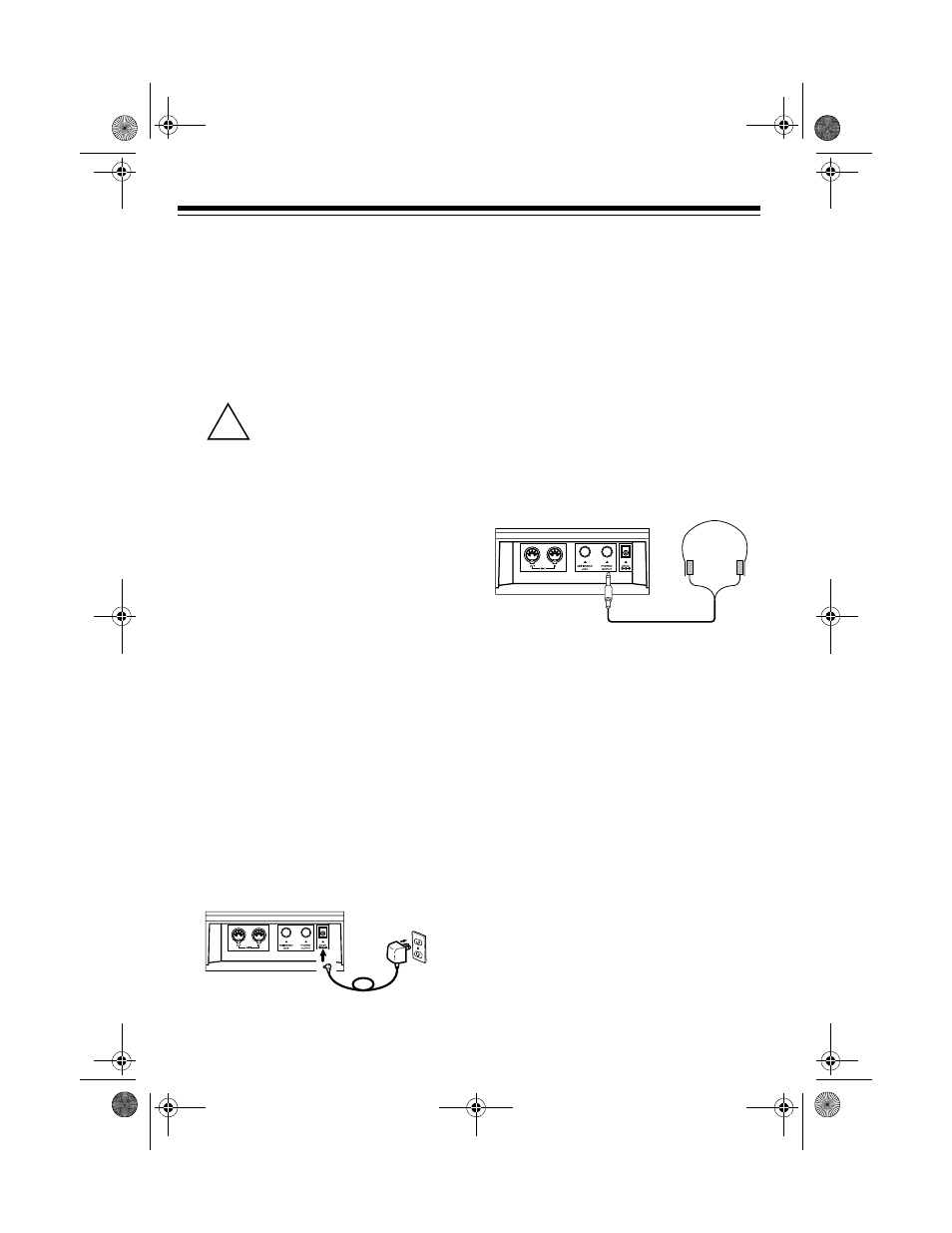 Connecting headphones | Optimus MD-1200 User Manual | Page 8 / 60