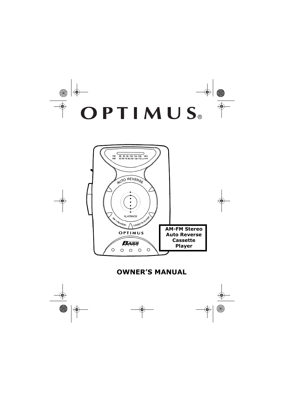 Optimus SCP-101 User Manual | 24 pages