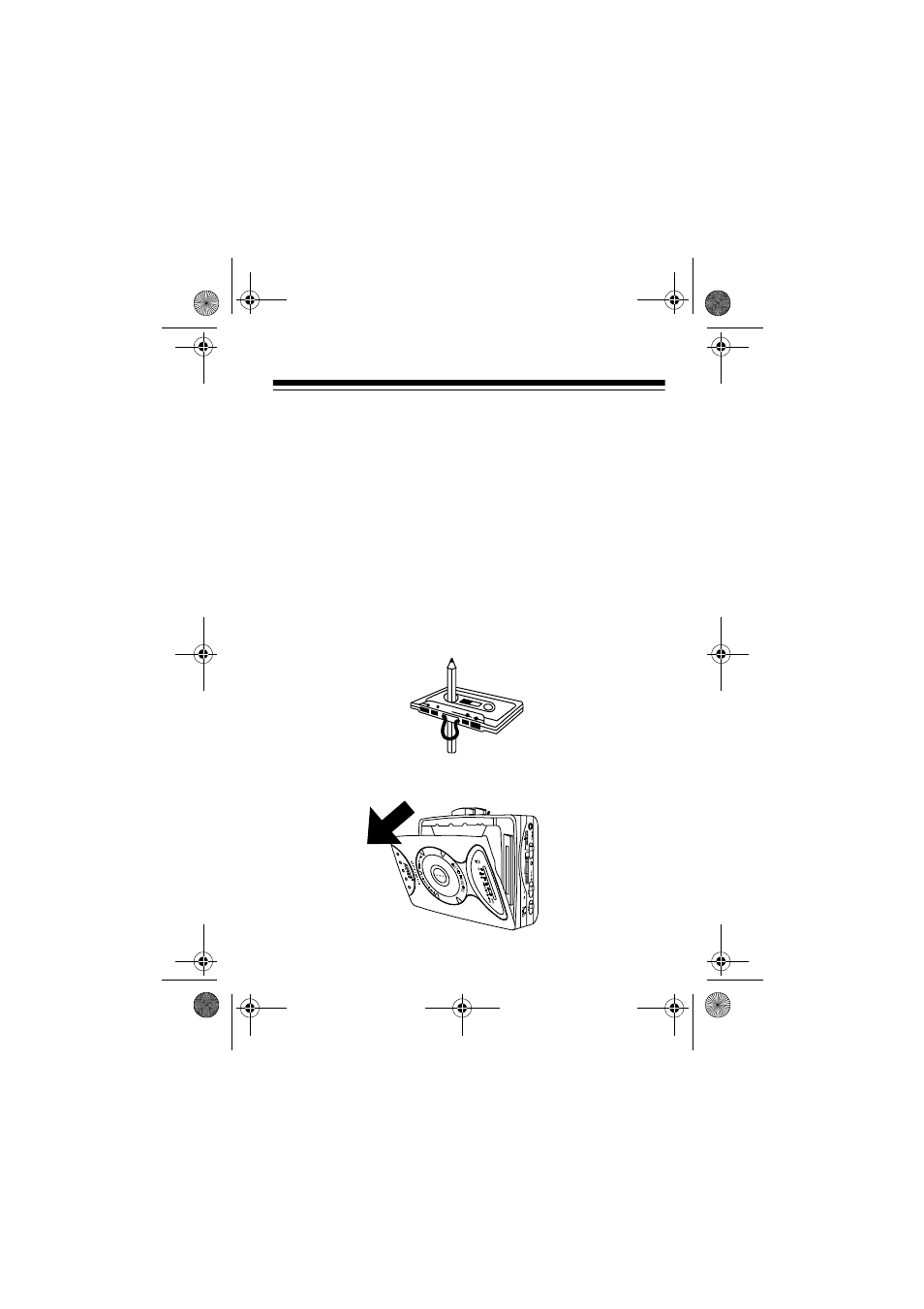 Cassette player operation, Playing a cassette tape | Optimus SCP-101 User Manual | Page 13 / 24