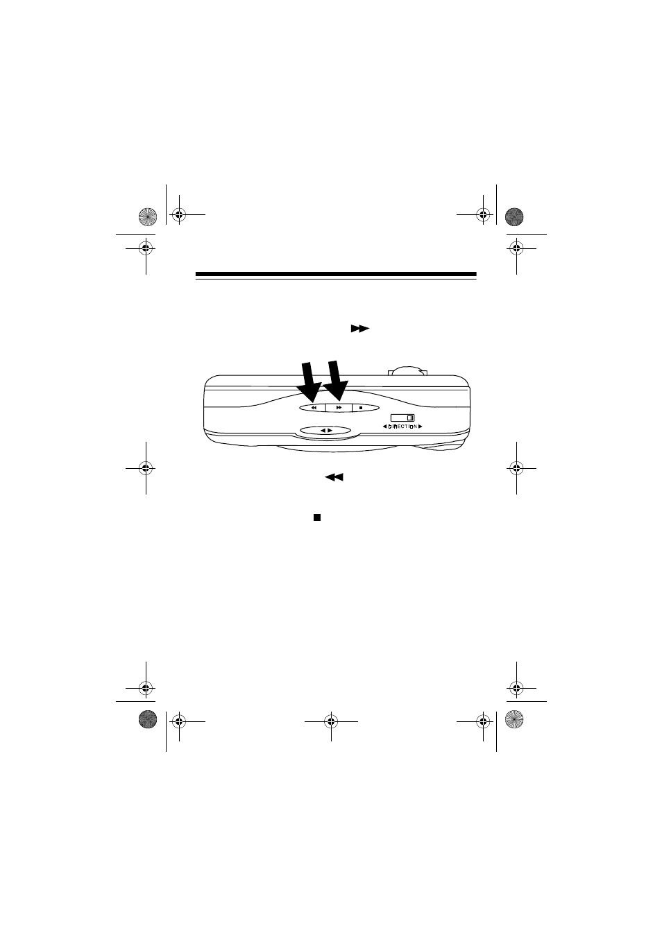 Using fast forward/rewind | Optimus SCP-101 User Manual | Page 15 / 24